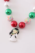 Load image into Gallery viewer, Christmas angel bubble necklace
