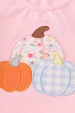 Load image into Gallery viewer, Pink pumpkin applique girl set
