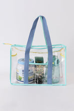 Load image into Gallery viewer, Blue clear waterproof beach travel bag
