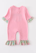 Load image into Gallery viewer, Pink pumpkin applique girl romper
