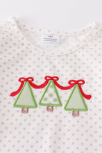 Load image into Gallery viewer, Red christmas tree applique girl set
