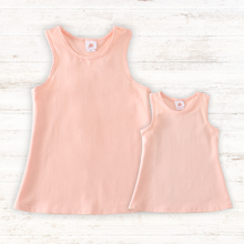 Load image into Gallery viewer, Peach blank basic kids teens adult tank top
