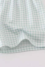 Load image into Gallery viewer, Green gingham boy set
