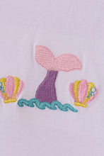 Load image into Gallery viewer, White mermaid embroidery cover up mom &amp; me
