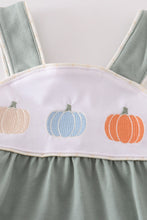 Load image into Gallery viewer, Green pumpkin embroidery unisex bubble
