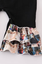 Load image into Gallery viewer, Black music fan girl romper
