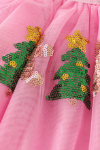 Load image into Gallery viewer, Pink gingerbread sequin tutu skirt
