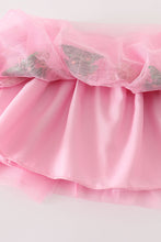 Load image into Gallery viewer, Pink gingerbread sequin tutu skirt
