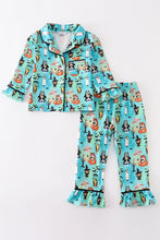 Load image into Gallery viewer, Halloween character print girl pajamas set
