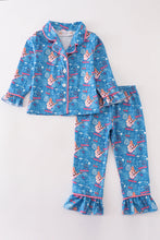 Load image into Gallery viewer, Blue music fan girl pajamas set
