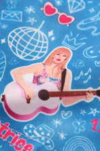 Load image into Gallery viewer, Blue music fan girl pajamas set
