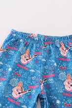 Load image into Gallery viewer, Blue music fan girl pajamas set
