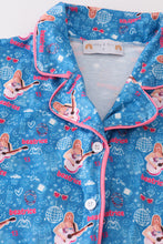 Load image into Gallery viewer, Blue music fan women pajamas set
