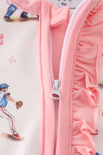 Load image into Gallery viewer, Baseball print girl romper
