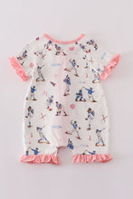 Load image into Gallery viewer, Baseball print girl romper
