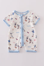 Load image into Gallery viewer, Baseball print boy romper
