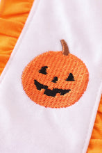 Load image into Gallery viewer, Pink halloween ghost pumpkin embroidery girl set
