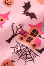 Load image into Gallery viewer, Pink halloween girl pajamas set
