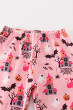 Load image into Gallery viewer, Pink halloween girl pajamas set
