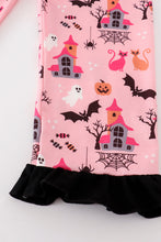 Load image into Gallery viewer, Pink halloween girl pajamas set
