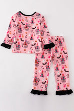 Load image into Gallery viewer, Pink halloween girl pajamas set
