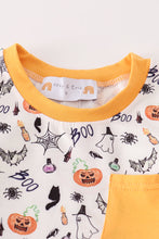 Load image into Gallery viewer, Halloween print boy pajamas set
