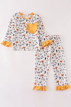 Load image into Gallery viewer, Halloween print girl pajamas set
