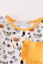 Load image into Gallery viewer, Halloween print girl pajamas set
