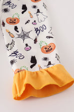 Load image into Gallery viewer, Halloween print girl pajamas set
