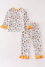 Load image into Gallery viewer, Halloween print girl pajamas set
