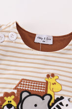 Load image into Gallery viewer, Noah&#39;s ark embroidery stripe boy jonjon
