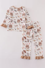 Load image into Gallery viewer, Noah&#39;s Ark animal print girl set
