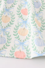 Load image into Gallery viewer, Blue pumpkin print dress
