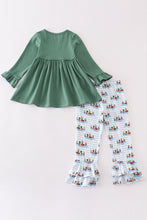 Load image into Gallery viewer, Forest duck french knot girl set
