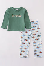 Load image into Gallery viewer, Forest duck french knot boy set
