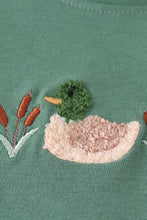 Load image into Gallery viewer, Forest duck french knot boy set
