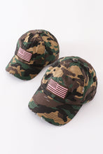 Load image into Gallery viewer, Camouflage flag vintage baseball cap mom &amp; me
