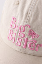 Load image into Gallery viewer, Khaki sister embroidery baseball cap
