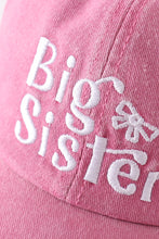 Load image into Gallery viewer, Pink sister embroidery baseball cap
