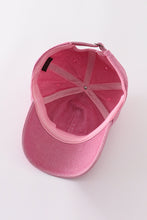 Load image into Gallery viewer, Pink sister embroidery baseball cap
