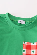 Load image into Gallery viewer, Red christmas tree gingham boy set
