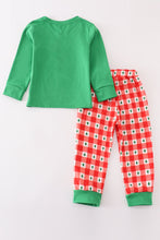 Load image into Gallery viewer, Red christmas tree gingham boy set
