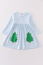 Load image into Gallery viewer, Green christmas tree applique girl dress
