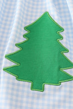 Load image into Gallery viewer, Green christmas tree applique girl dress
