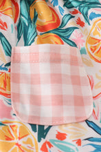 Load image into Gallery viewer, Citrus Bloom print girl bloomer set
