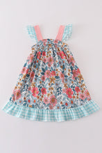 Load image into Gallery viewer, Garden blossom print girl dress
