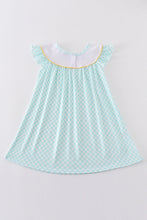 Load image into Gallery viewer, Mint lemon embroidery girl dress
