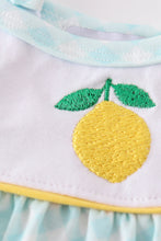 Load image into Gallery viewer, Mint lemon embroidery girl set
