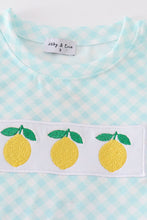 Load image into Gallery viewer, Mint lemon embroidery boy set
