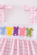 Load image into Gallery viewer, Pink bunny french knot girl set
